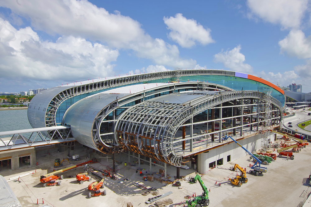Norwegian Cruise Line PortMiami Terminal B construction 3D rendering